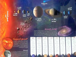 پوستر آموزشی منظومه شمسی
