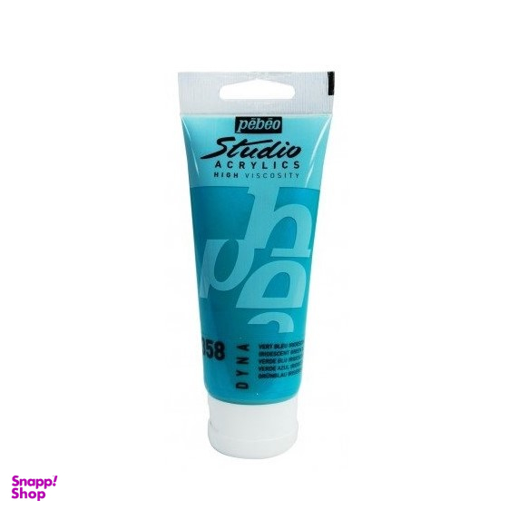 رنگ اکریلیک پبیو (Pebeo) مدل studio شماره 358 iridescent green blue حجم 100 میلی لیتز