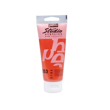 رنگ اکریلیک پبیو (Pebeo) مدل studio شماره 353 iridescent orange yellow 2 حجم 100 میلی لیتز