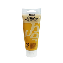 رنگ اکریلیک پبیو (Pebeo) مدل studio شماره 35 venice yellow حجم 100 میلی لیتز