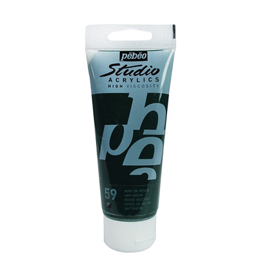 رنگ اکریلیک پبیو (Pebeo) مدل studio شماره 59 opaque sap green حجم 100 میلی لیتز