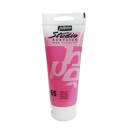 رنگ اکریلیک پ ب او مدل studio شماره 55 azo pink حجم 100 میلی لیتر