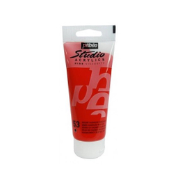 رنگ اکریلیک پبیو (Pebeo) مدل studio شماره 53 dark cadmium red hue حجم 100 میلی لیتز