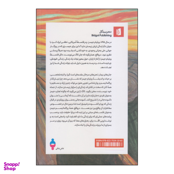 کتاب جان‌ های بیمار ذهن‌ های سرحال (چگونه ویلیم جیمز می‌تواند زندگی شما را نجات دهد) انتشارات بیدگل