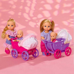 عروسک سیمبا مدل Evi Love Mit Puppenwagen سایز کوچک