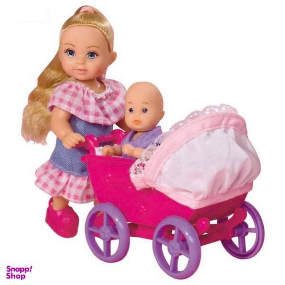 عروسک سیمبا مدل Evi Love Mit Puppenwagen سایز کوچک