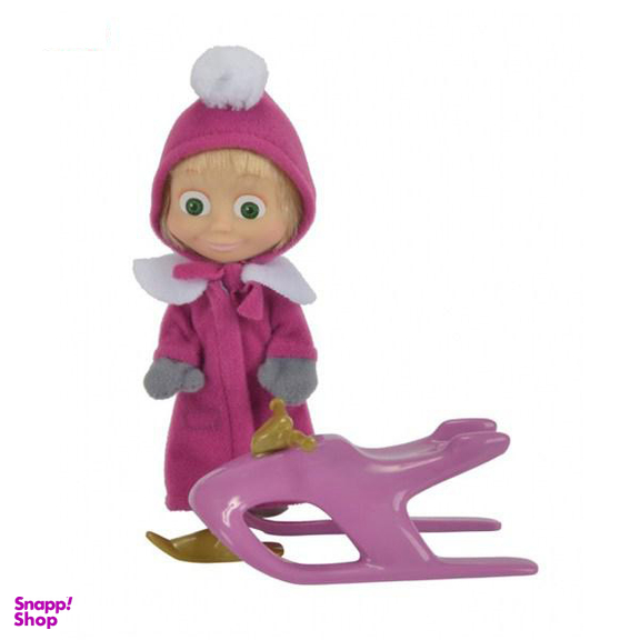 عروسک سیمبا مدل Masha Snow Bob Fun سایز خیلی کوچک