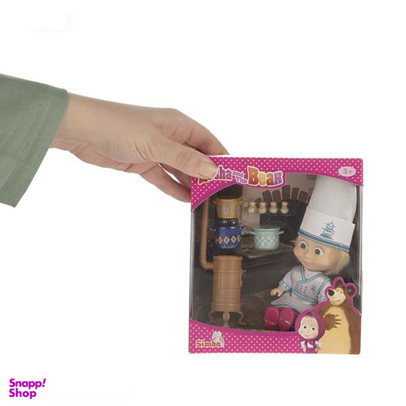 عروسک سیمبا مدل Masha Cooking Fun ارتفاع 15 سانتی متر