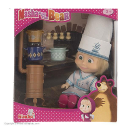 عروسک سیمبا مدل Masha Cooking Fun ارتفاع 15 سانتی متر