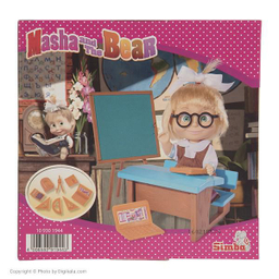 عروسک سیمبا مدل Masha School Fun سایز کوچک
