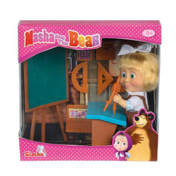 عروسک سیمبا مدل Masha School Fun سایز کوچک