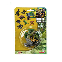 عروسک سیمبا مدل Nature World Dinosaurs 1212 بسته 8 عددی