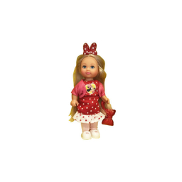 عروسک سیمبا مدل Evi Love Pink Coat ارتفاع 12 سانتی متر