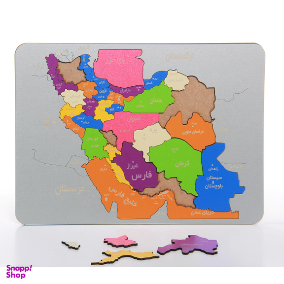 پازل 35 تکه مدل نقشه ایران کد MO51