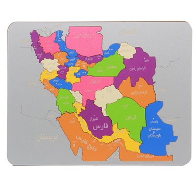 پازل 35 تکه مدل نقشه ایران کد MO51