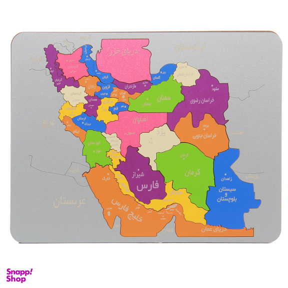 پازل 35 تکه مدل نقشه ایران کد MO51