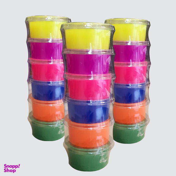 خمیر بازی ژل بازی مدل شاپرک مجموعه 6عددی