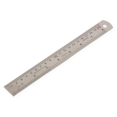 خط کش 20 سانتی کد 001 فلزی