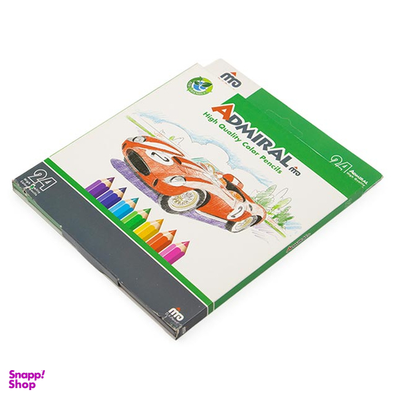مداد رنگی 24 رنگ آدمیرال (Admiral) مدل Car