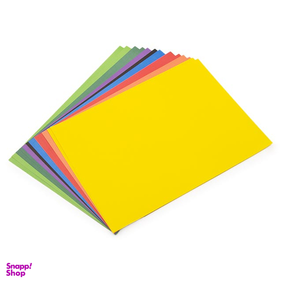 کاغذ رنگی A4 ره آورد کد 00A چند رنگ بسته 20 عددی