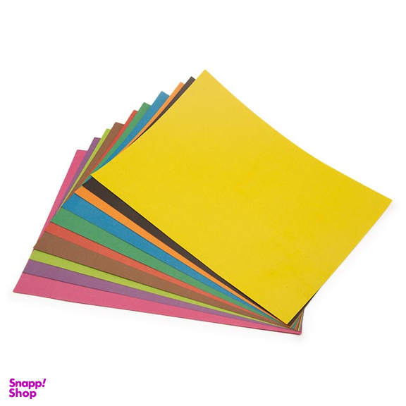 مقوا رنگی کد tenet 01 سایز 24x34 سانتی متر هفت رنگ بسته 10 عددی