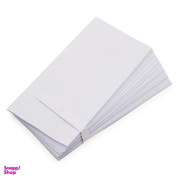 پاکت نامه کد 750 رنگ سفید بسته 100 عددی