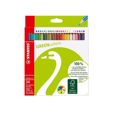 مداد رنگی استابیلو گرین کالرز 24 رنگ