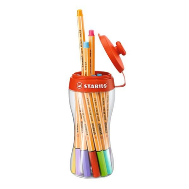 روان نویس نوک نمدی استابیلو (Stabilo) مدل Point 88 Mini بسته 18 عددی