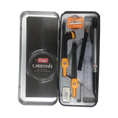 ست پرگار فلایر مدل Flair CarBoNix مجموعه 9 عددی