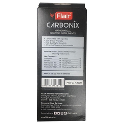 ست پرگار فلایر مدل Flair CarBoNix مجموعه 9 عددی