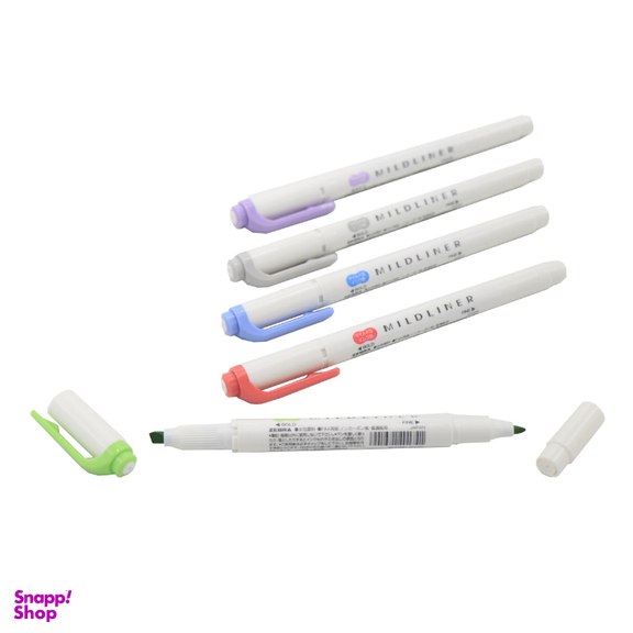 ماژیک هایلایتر زبرا (Zebra) مدل Mildliner بسته 5 عددی