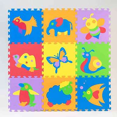 کفپوش فومی با تصاویر حیوانات