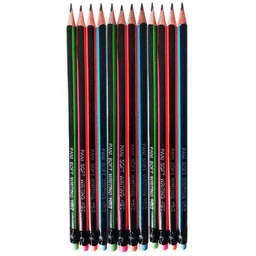 مداد مشکی پاک کن دار پانی (Pani) بسته 36 عددی