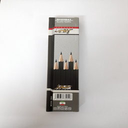 مداد مشکی شهباز بسته 12 عددی