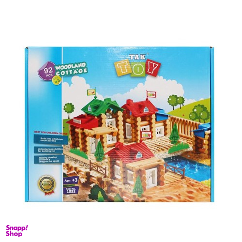 بازی آموزشی تک توی (Tak Toy) مدل کلبه جنگلی بسته 92 تکه