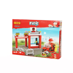 لگو ساختنی کوگو (Cogo) مدل آتشنشان 86 تکه