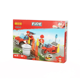 لگو ساختنی کوگو (Cogo) مدل آتشنشان 186 تکه