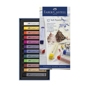 پاستل گچی 12 رنگ کامل فابرکاستل (Faber Castell) مدل 128312