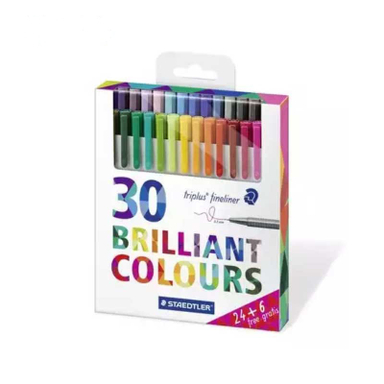 روان‌نویس 30 رنگ نوک نمدی استدلر (Staedtler) مدل 334C30 Triplus