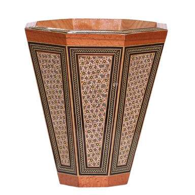 سطل خاتم کاری کاظمی مدل پره وار کد 022