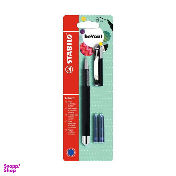 خودنویس استابیلو (Stabilo) مدل BeCrazy طرح Uni Colors قطر نوشتار M