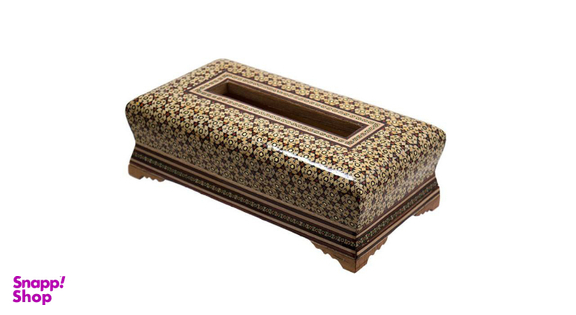 جا دستمال کاغذی خاتم کاری