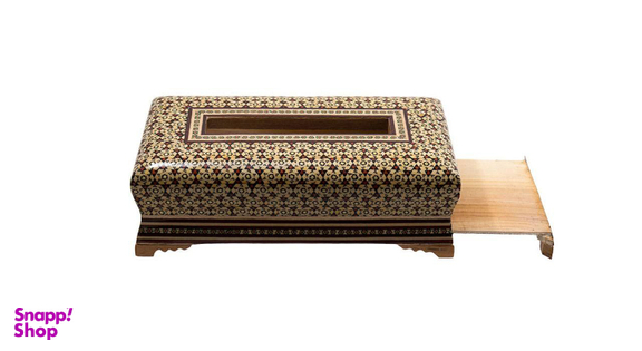 جا دستمال کاغذی خاتم کاری