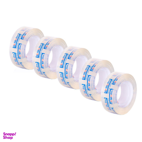 چسب نواری استورم مدل Crystal Clear کد HL-136 عرض 2 سانتی متر بسته 5 عددی