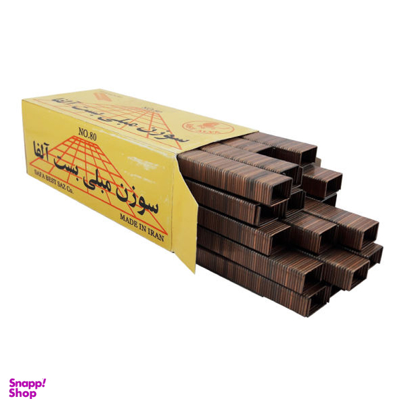 سوزن منگنه بست آلفا سایز 80.8 بسته 5000 عددی