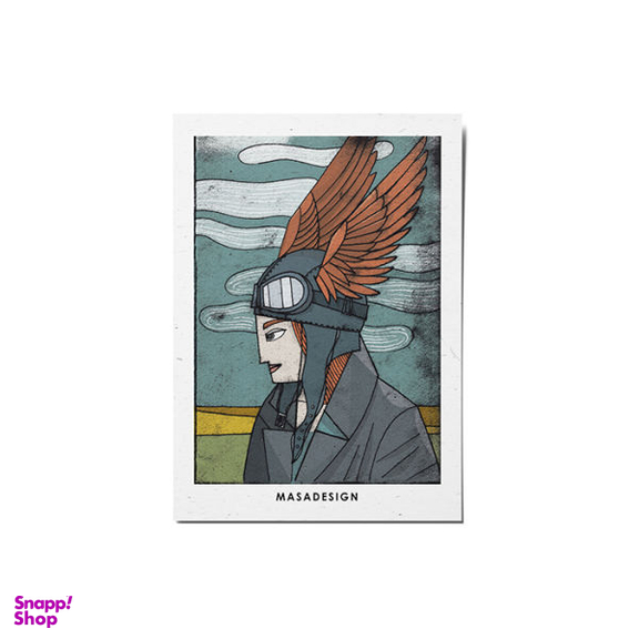 کارت پستال ماسا دیزاین طرح دختر کد POST74