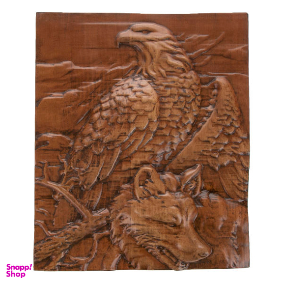 تابلو منبت کاری طرح عقاب و گرگ