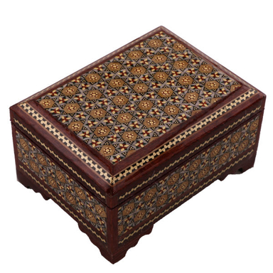 جعبه جواهرات خاتم کاری کد 864