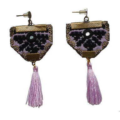 گوشواره سوزن دوزی کد B15