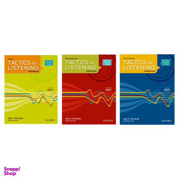 کتاب Tactics For Listening اثر Jack C.Richards And Grant Trew نشر آکسفورد 3 جلدی